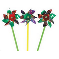 Mylar Pinwheel 4" W/ Logo and Assorted colors